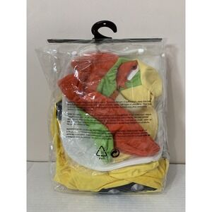 Super Mario Bros Movie Bowser Jumpsuit + Headpiece Halloween Costume Child S 7-8